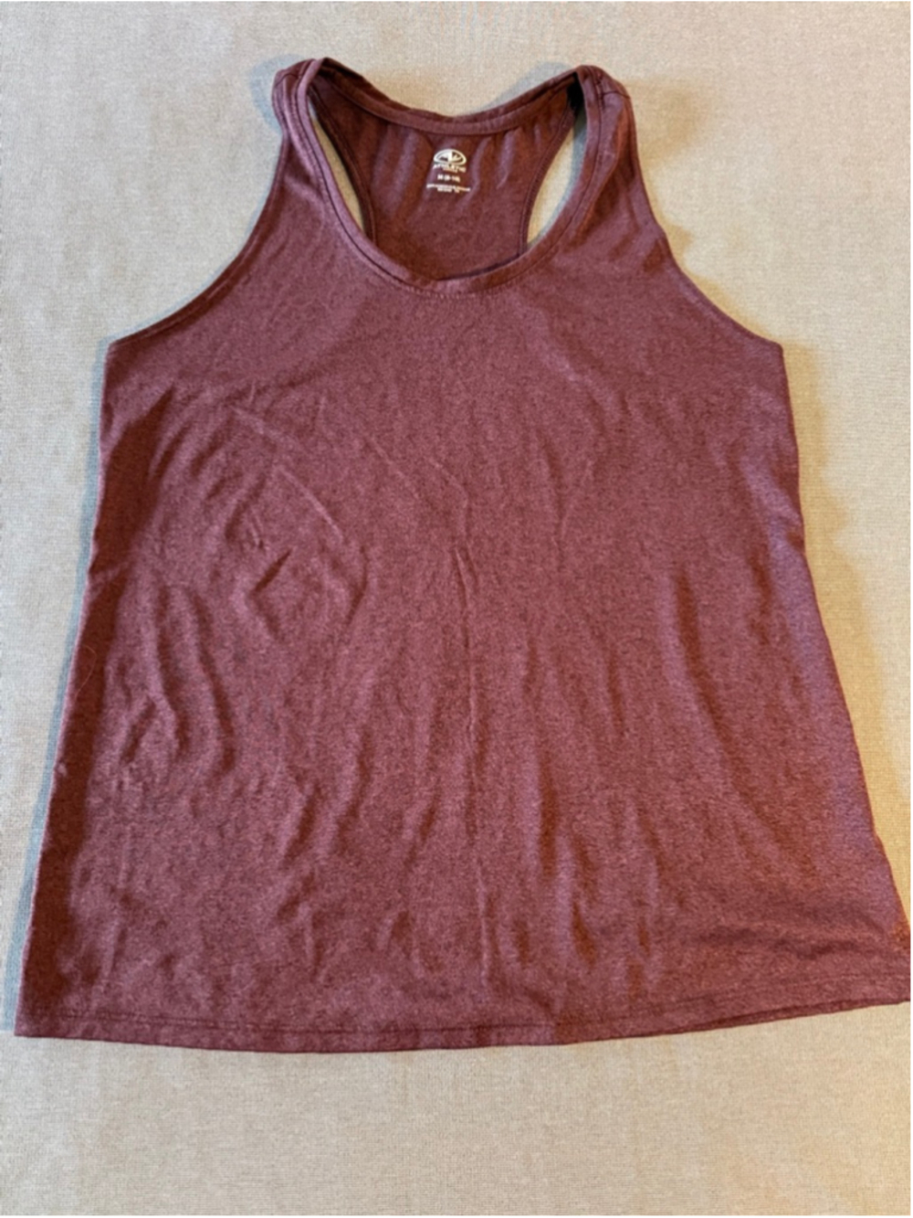 women's athletic racerback tank tops Athletic Works blue and copper size M - Picture 3 of 9
